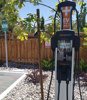 Electric car charging stations